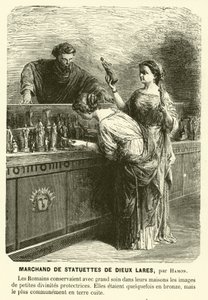 Verkoper van beeldjes van Lares, oude Romeinse beschermgoden door Jean Louis Hamon