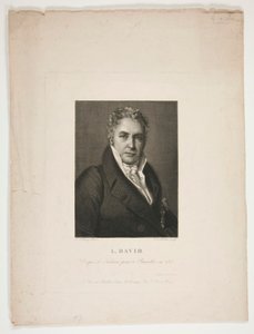 Portret van Jacques Louis David door Jean Louis Potrelle