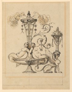 Ontwerp voor een Decoratieve Arabesk door Jean Louis Prieur the Younger