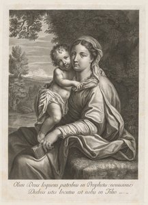 Madonna en kind door Jean Louis Roullet