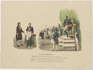 Audiënties van Willem I en Karel X, 1827 door Jean Louis Van Hemelryck (attributed to)