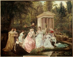 La rose de Malmaison: keizerin Josephine de Beauharnais en keizer Napoleon Bonaparte en zijn hofdames