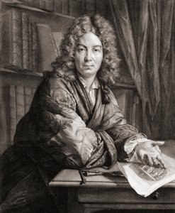 Portret van Bernard Picart, graveur (gravure) door Jean Marc (after) Nattier