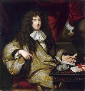 Jean-Baptiste Colbert, markies de Seignelay 1651-1690 door Jean Marc Nattier
