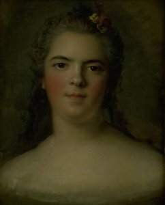 Portret van Louise-Élisabeth de France, dochter van Lodewijk XV "Mme Infante" door Jean Marc Nattier