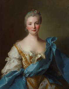 Portret van Madame de La Porte door Jean Marc Nattier