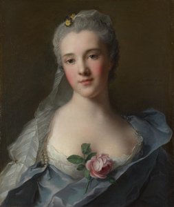 Portret van Manon Balletti door Jean Marc Nattier