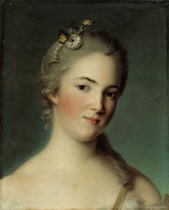Portret van Marie-Geneviève Boudrey door Jean Marc Nattier