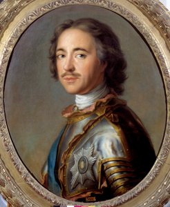 Portret van Peter I de Grote, tsaar van Rusland door Jean Marc Nattier