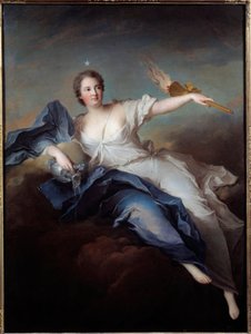 Portret van de hertogin van Chateauroux in Aurora