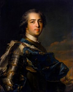 Portret van koning Lodewijk XV, 1710-1774, 1745