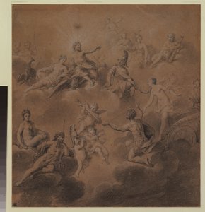 Venus presenteert Aeneas aan de goden door Jean Marc Nattier
