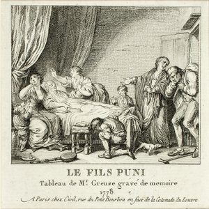 De gestrafte zoon door Jean Michel Moreau
