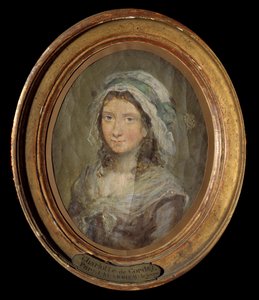 Portret van Charlotte Corday (1768-1793) door Jean Michel the Younger Moreau