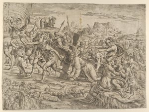 Het dragen van het kruis, 1544 door Jean Mignon