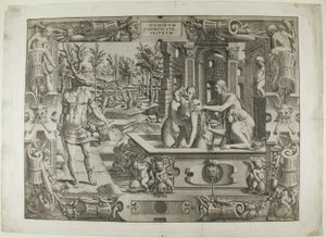 Diana en Actaeon (de metamorfose van Acteon) door Jean Mignon