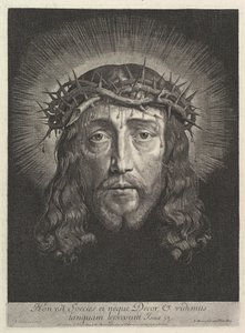 Het Heilige Gezicht met Doornenkroon, groot formaat door Jean Morin