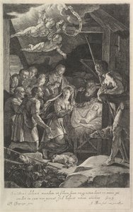 De aanbidding van de herders door Jean Morin