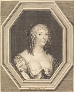Anne Sophie Herbert, gravin van Carnarvon door Jean Morin after Sir Anthony van Dyck