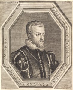 Filips II, Koning van Spanje door Jean Morin after Titian