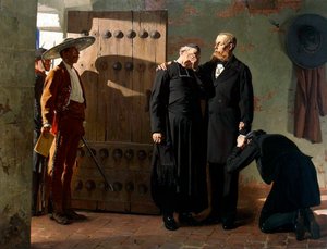 Keizer Maximiliaan van Mexico voor de executie
