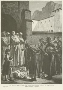 St. Bruno weigert de geschenken van de Graaf van Calabrië