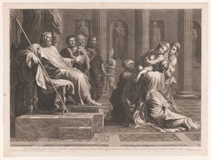 Esther voor Ahasveros door Jean Pesne