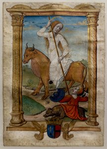 Geduld, I. Les rondeaux des vertus, na 1515 (Geschilderd en verlucht perkament) door Jean Pichore