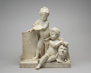 Schilderkunst en beeldhouwkunst, 1774-1778 door Jean Pierre Antoine Tassaert