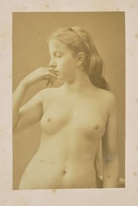 [Portret van een vrouw, naakt]. door Jean Pierre Bertrand Eugène Pégot Ogier