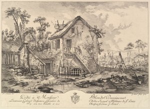 Landschap door Jean Pierre Houel