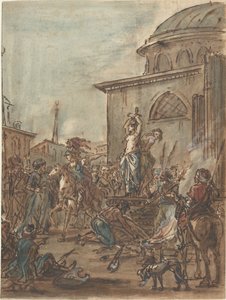 Olindo en Sophronia Gered door Clorinda door Jean Pierre Norblin