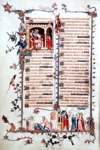 Pagina uit het Belleville Brevier 1323-1326