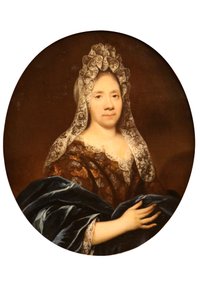 Portret van een geweldige dame. door Jean Ranc