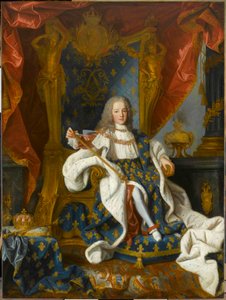 Portret van Lodewijk XV, koning van Frankrijk, op 9-jarige leeftijd door Jean Ranc