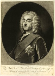 Philip Stanhope, graaf van Chesterfield door Jean Simon