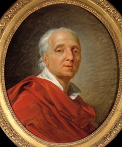 Portret van Denis Diderot (1713-1784) door Jean Simon Berthelemy