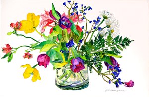 Lente (aquarel  inkt op papier)
