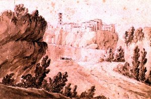 Uitzicht op de Stad Bracciano, c.1810
