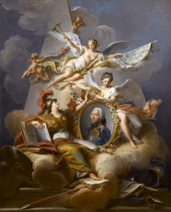 Charles Louis Auguste Fouquet, hertog van Belle-Isle 1684-1761 door Jean Valade