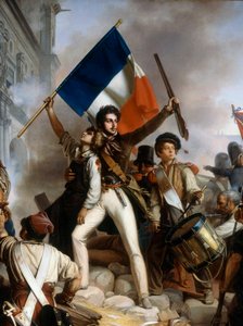 Gevechten bij het Hotel de Ville, 28 juli 1830 (detail) door Jean Victor Schnetz