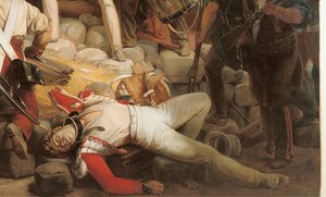 Gevechten bij het stadhuis, 28 juli 1830 (detail) door Jean Victor Schnetz
