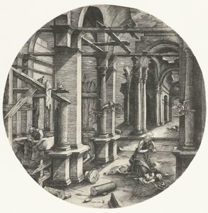 De Heilige Familie in Bethlehem