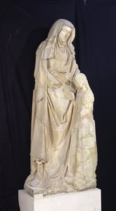 St. Anna onderwijst de Maagd, van het Kasteel van de Hertogen van Bourbon, Chantelle, ca. 1500-03 door Jean fl.c.1465 c.1516 Guilhomet