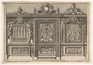 Ontwerp voor een Koorhek met Twee Varianten, uit: Clôtures de chapelles door Jean le Pautre