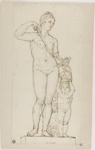 Sculptuur van Venus en Cupido, met het harnas van Mars door Jean le Pautre