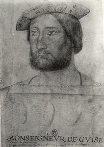 Portret van Claude van Lotharingen, 1e Hertog van Guise door Jean school of Clouet