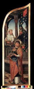 Saint Guillaume van Brussel en Saint Bernard van Clairvaux (detail) door Jean the Elder Bellegambe