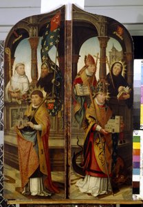 Sint Trudo en Sint Guillaume door Jean the Elder Bellegambe