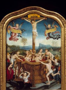 Het mystieke bad door Jean the Elder Bellegambe